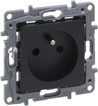 Gniazdo 2P+Z 16 A - 250 V~ (Z Przesłoną, Zaciski Automatyczne) Antracyt, Niloe Selection