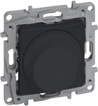 Dimmer giratorio 300 W - 2 conductores (para cargas RL C y lámparas LED) antracita, Niloe Selection