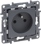 Gniazdo 2P+Z 16 A - 250 V~ (Bez Przesłony, Zaciski Śrubowe) Stal, Niloe Selection