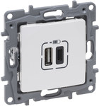 Gniazdo 2 X Usb Typ A+C - 3 A Perła, Niloe Selection