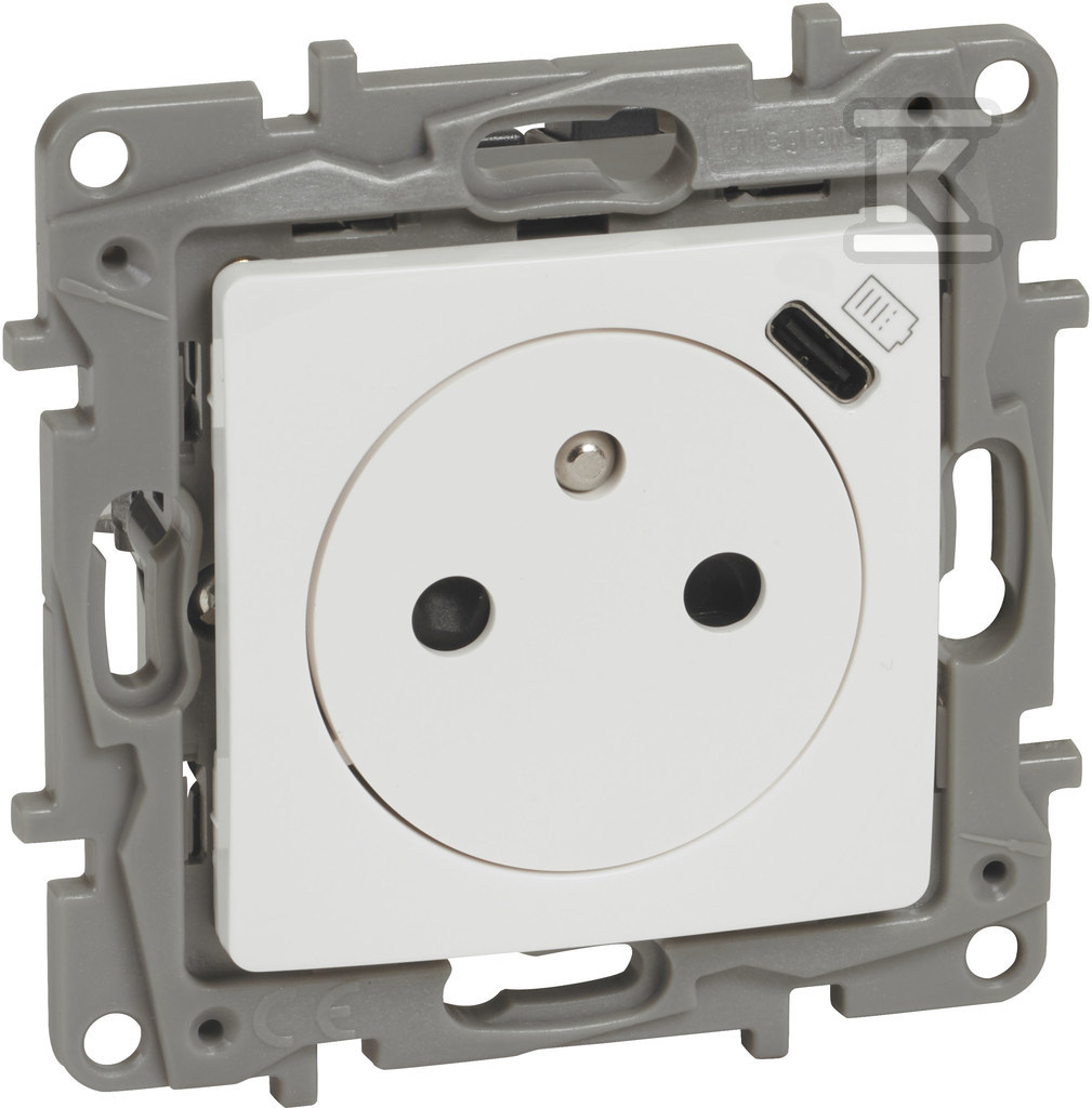 Gniazdo 2P+Z Płaskie 16 A - 250 V~ + - 764536