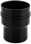 Traper PP DN110X124 bez uszczelki, do systemu spustowego rynien, kolor czarny, na rurę spustową z blachy DN120mm