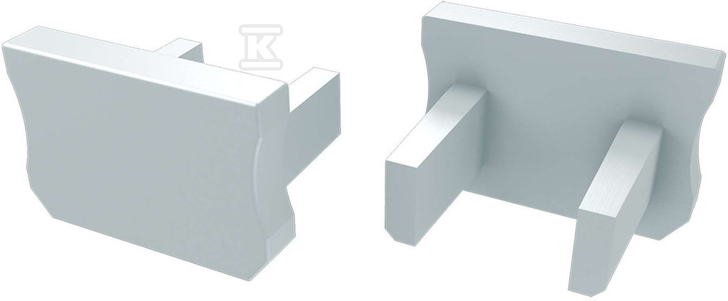 Zaślepka do profilu LED NTB, biała - PC013944