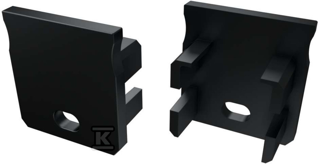 Zaślepka do profilu LED NTC, z otworem, - PC013852