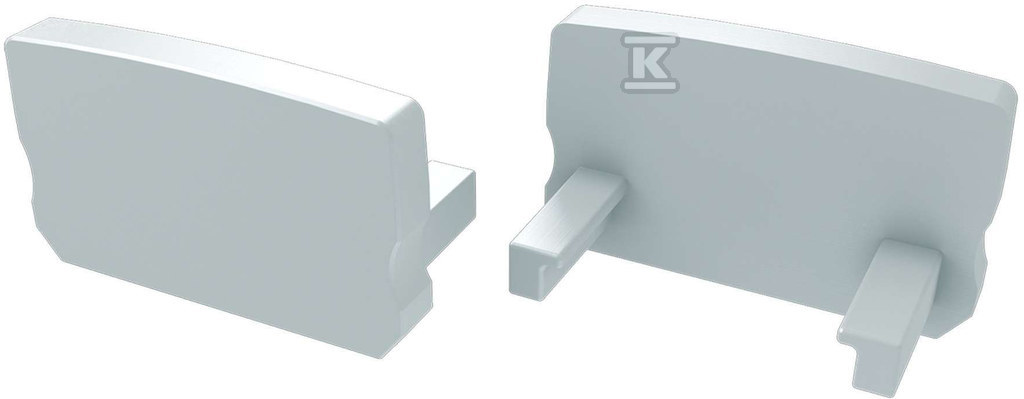 Zaślepka do profilu LED NTD, biała - PC016358