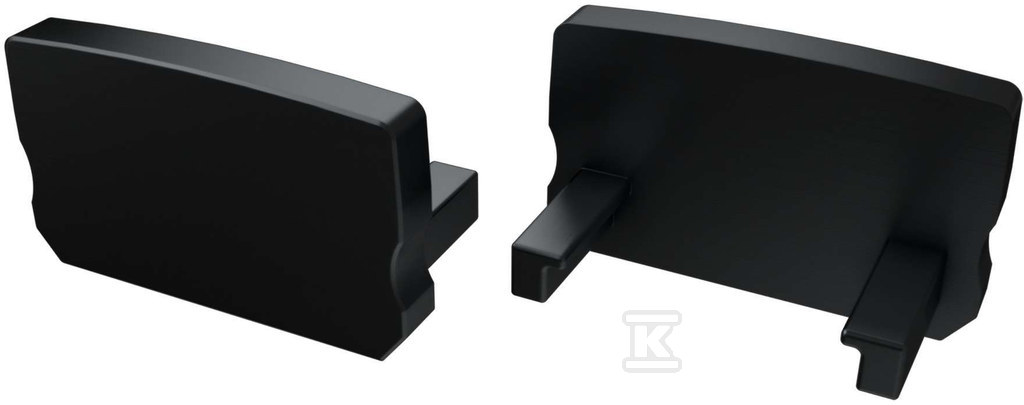 Zaślepka do profilu LED NTD, czarna - PC016365