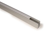 Profil LED Natynkowy C (głęboki), długość 100cm, aluminiowy, srebrny anodowany