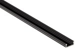 Profil LED Natynkowy D (płytki), długość 100cm, aluminiowy, czarny anodowany