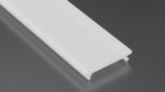 Klosz do profilu LED BASIC wciskany 202cm PMMA Mleczny