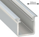 Profil LED Podtynkowy C (głęboki), długość 202cm, aluminiowy