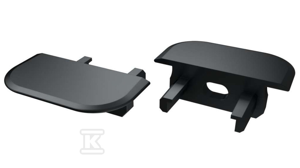 Zaślepka do profilu LED PTB, z otworem, - PC013807