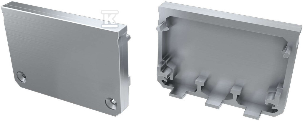 Zaślepka do profilu LED IL, szara - PC018048