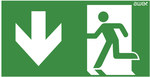 Pictogram 26 100x300 arrow down peasant in the door awex logo (ISO7010) Ref. No .: PM26