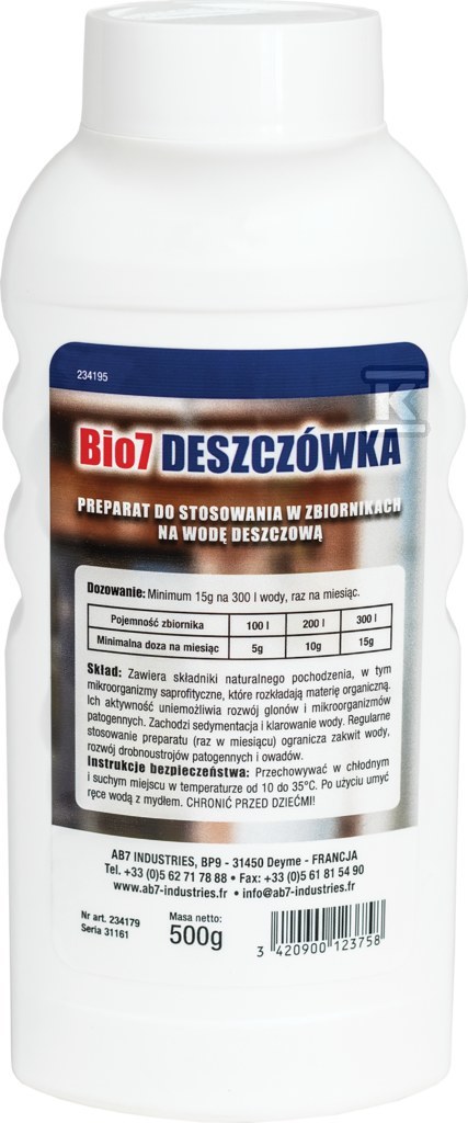 Preparat BIO7 DESZCZÓWKA EKSPLOATACJA - BIO7-234179