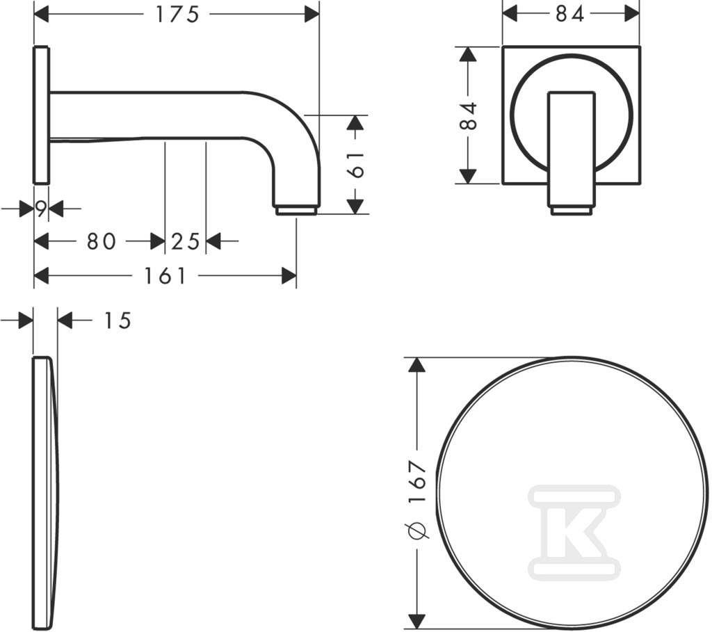 Bateria umywalkowa AXOR Citterio - 39117000