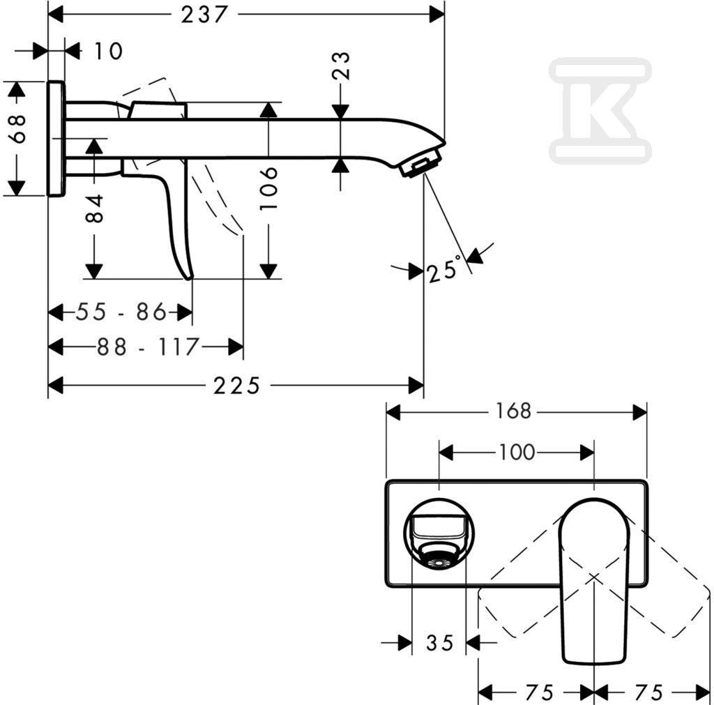 Bateria umywalkowa Metris - 31086000