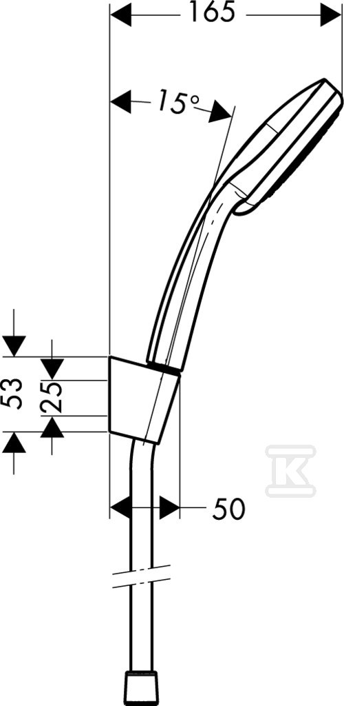 Set de duș Hansgrohe Croma 100 Vario / - 27592000