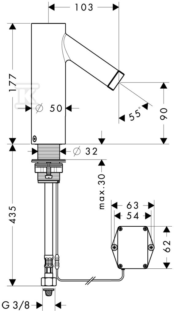 Bateria umywalkowa Hansgrohe Axor - 10106000