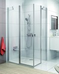 Cabina de dus Crom CRV2-120 Aluminiu Transparent (1/2)