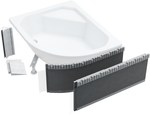 Universal housing for shower tray tiles max 90+90x36, 160x36cm