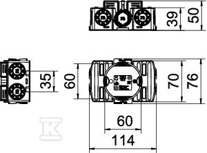 Sub-cutie pentru electronice tip EU 46 - 2003725