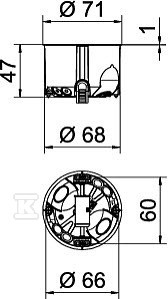 Panel zidna kutija tip HG 47-L - 2003806