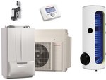 Set: hybrid monoblock heat pump 4 kW with a single-function boiler 24 kW + DHW tank 200l, VICTRIX HYBRID PLUS M200