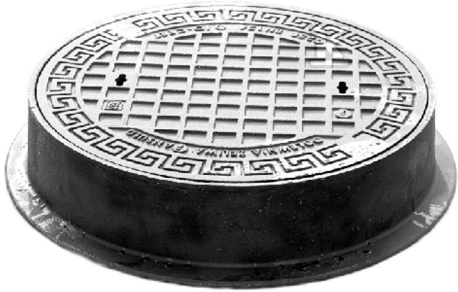 Round cast iron manhole for Q series - 536000025003