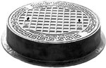 Round cast iron manhole for Q series wells and bunkers, class A15 QWZ 600 A15