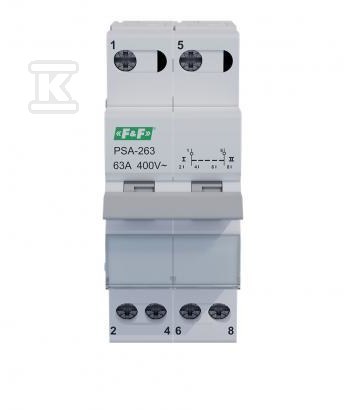 Modular mains-generator switch, 2-way, - PSA-263