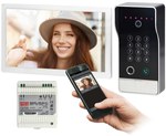 GUARDO single-family video doorphone set with fingerprint reader, proximity reader, encryptor and application control, surface mounting