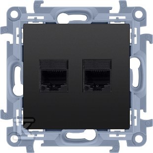 Double RJ45 computer socket, category - C62E.01/49