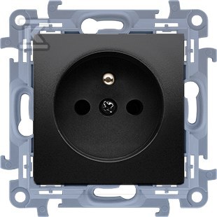 Single earthed plug socket with - CGZ1CZ.01/49