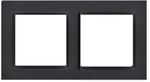 Double frame - universal horizontal and vertical, black matt, SIMON10