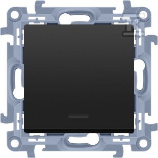 Single-pole switch with LED backlight - CW1L.01/49