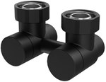 Przyłącze kątowe zespolone 3/4’’ w kolorze BLACK MAT C31, złączki CU, rozstaw przyłączy 50 mm, bez nastawy wstępnej