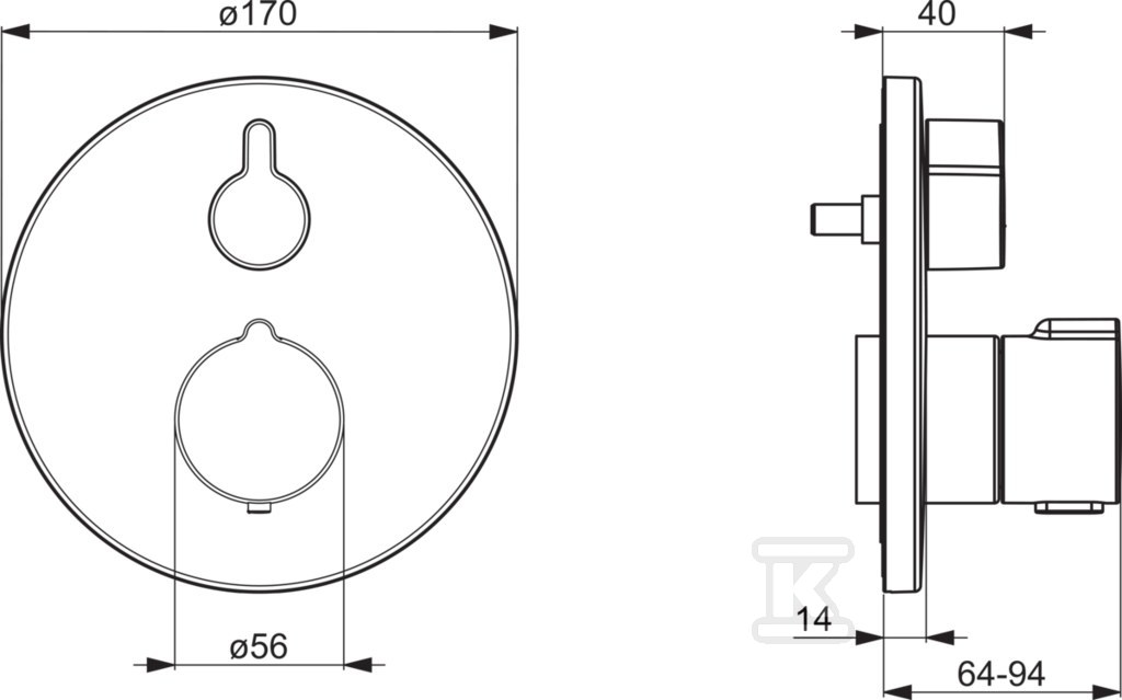 Element natynkowy Oras Bluebox do - 2077