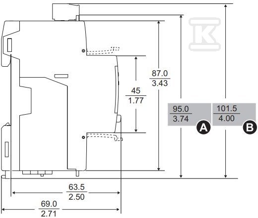 Licznik energii trójfazowy 53A kl 1 - A9MEM3150