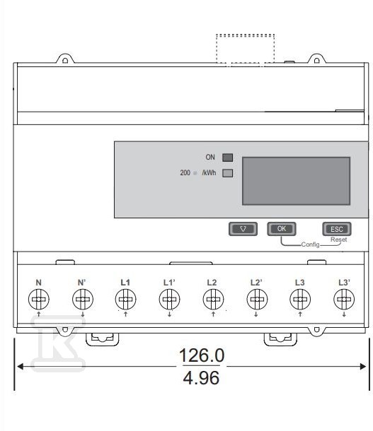 Licznik energii trójfazowy 125A kl 1 - A9MEM3350