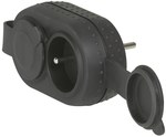 Rozgałęźnik gumowy 2x2P+Z - 16 A - zatyczki IP44