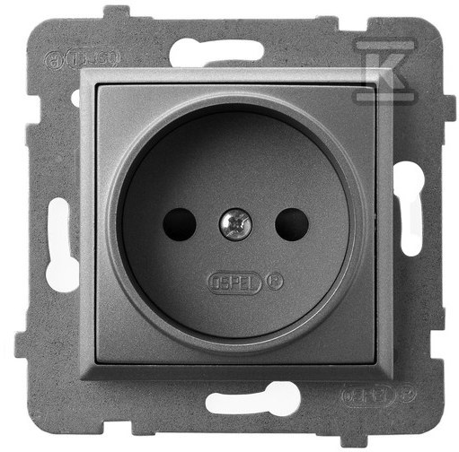 Single socket without grounding, ARIA - GP-1U/M/70