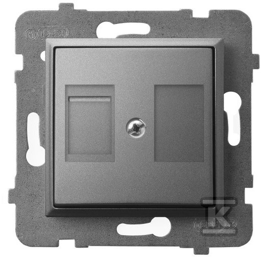 Single socket housing with a Keystone - GPK-1UP/P/70