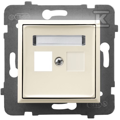 Simple Keystone single socket housing, - GPK-1U/P/27