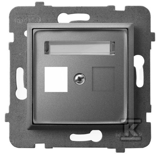 Simple Keystone single socket housing, - GPK-1U/P/70