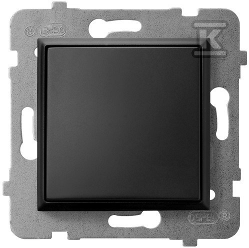 Normally open switch, metallic black - ŁP-21U/M/33