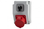 Switchgear, socket RS-KOMBI sockets 32/5, switch 0/1(32A)