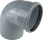 Internal sewage bend PP-HT 110/87 sanitary gray