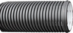 PEHD drainage pipe K2-DREN DN/OD 160 (6m), SN8, type TP (fully draining - slots arranged around the circumference of 360 degrees), corrugated, black