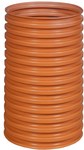 PP pipe, shaft / rising DN/ID 315x1250mm SN4, without socket corrugated, orange color (Diamir 315 well)