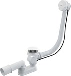 Bath siphon, automatic plug, white